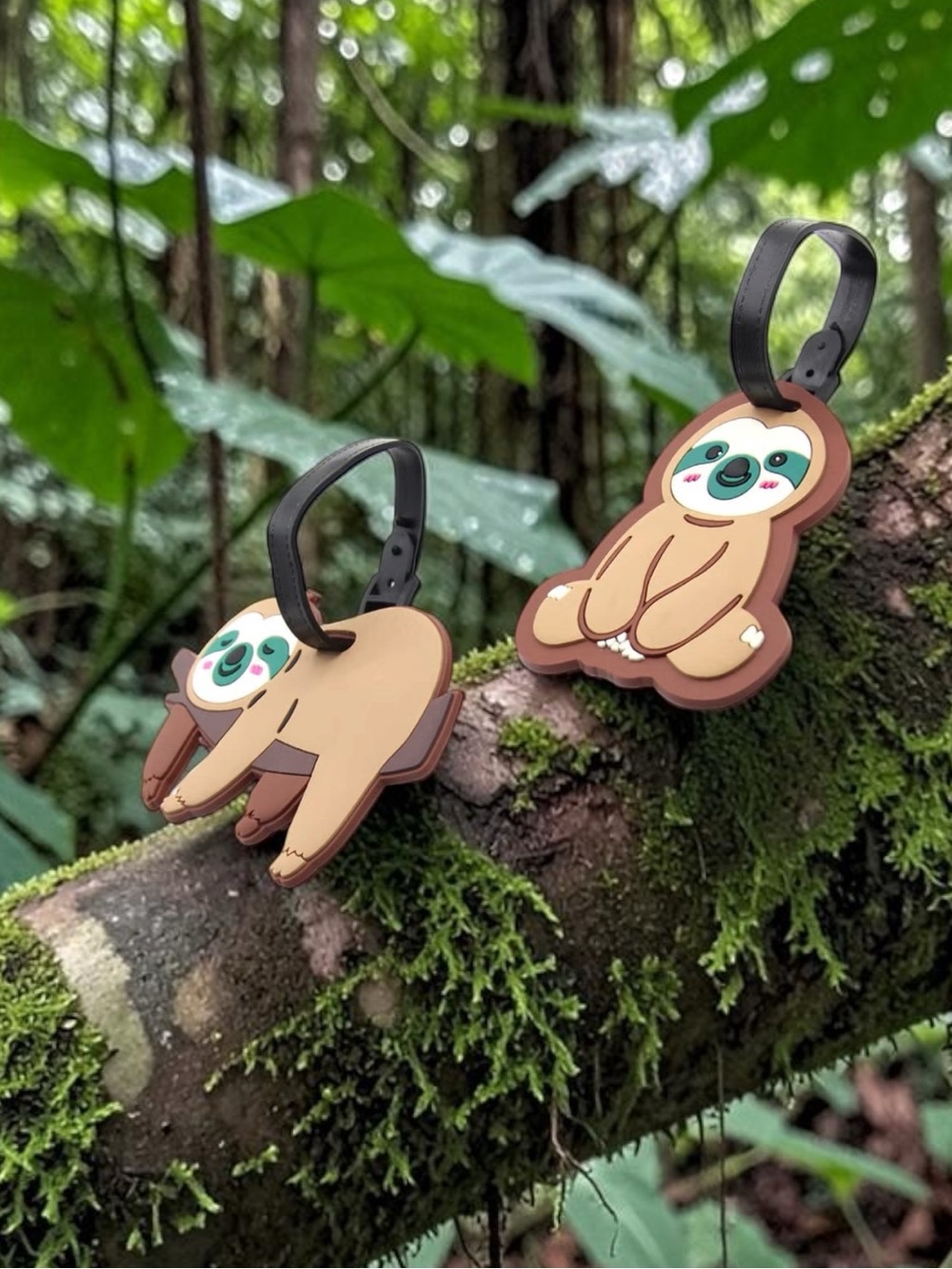 Sloth silicone luggage tags set of two 🆕 - Picture 4 of 10